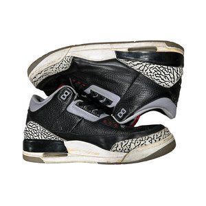 Black cement jordan 3s size 12